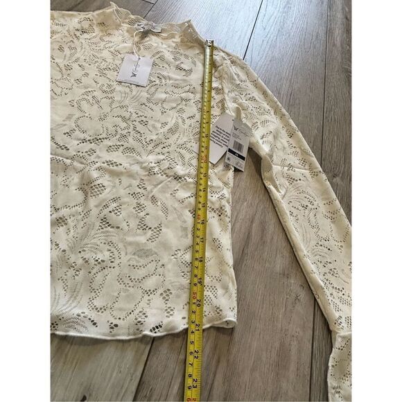 Jessica Simpson cream lace blouse with tank top size XS - Picture 9 of 12